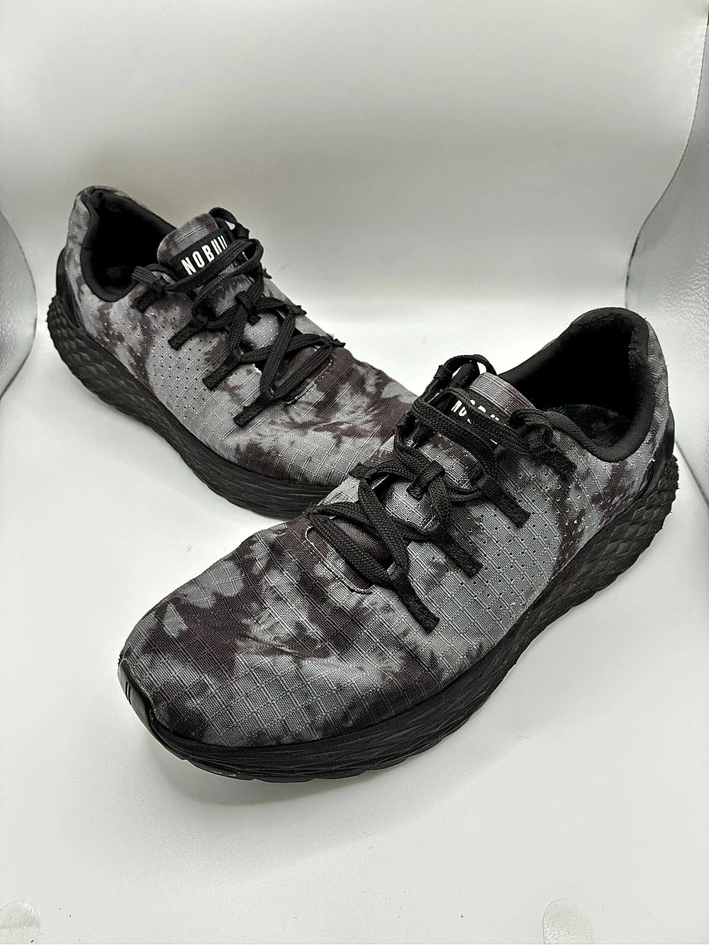 NOBULL Gray/Black Camo Lace-Up Low Top Womens Size 8 Unisex Athletic Sneakers